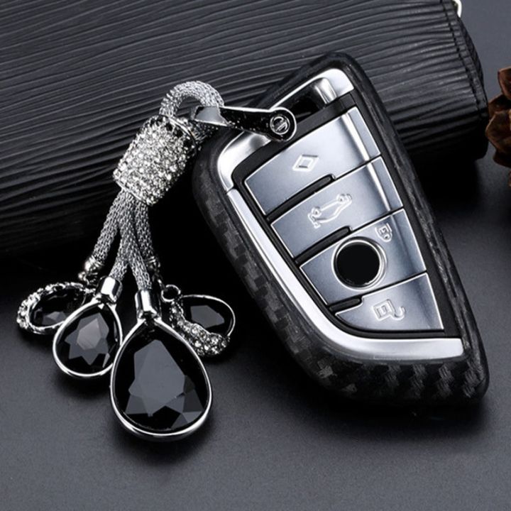 2019-new-carbon-fiber-silica-gel-key-cover-case-for-bmw-x1-x3-x4-x5-x6-f15-1-2-5-7-series-218i-f48-540-740-2016-keychain-keyring