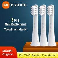 ZZOOI 3 Pcs Xiaomi Mijia T100 Sonic Toothbrush Head Replacment Electric Brush Head Original T100 Ultrasonic Cleaning Brush Heads Set