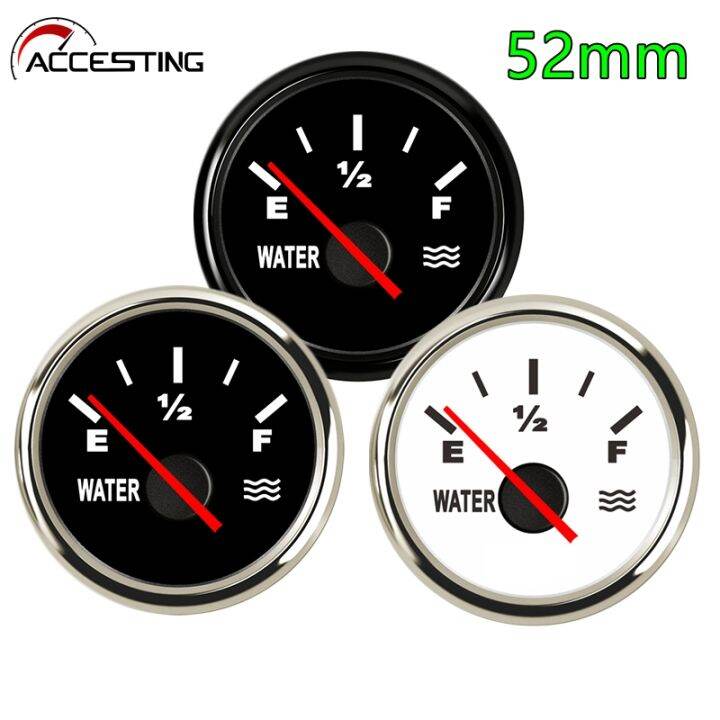 52mm 0190ohms Marine Water Level Gauge with Water Level Sensor