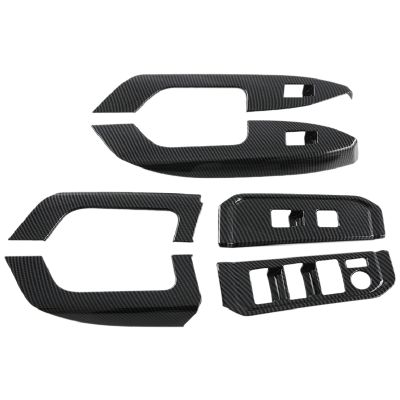 Inner Door Armrest Window Lift Switch Panel Cover Glass Control Cover Sticker Replacement Parts for Toyota Land Cruiser Lc300 2022 2023