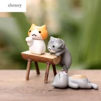 SHENY แมวขี้เกียจภูมิทัศน์ภูมิทัศน์ภูมิทัศน์ขนาดเล็กรูปสวนน่ารักสำหรับลูกแมว