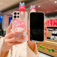 【Ready】? Applicable to Samsung s23 mobile phone case s22 cute s21ultra cartoon girl heart lying Kulomi Melody