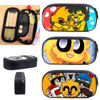 【cw】Los Compas Mikecrack Pencil Case Teenager 3D Anime Makeup Cases Cosmetic Storage School Supplies Pouch Purse Organizer