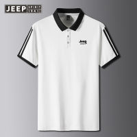 เสื้อยืดแขนสั้นสำหรับผู้ชาย JEEP สปิริต,เสื้อยืดคอปกเสื้อโปโลแฟชั่นฤดูร้อน