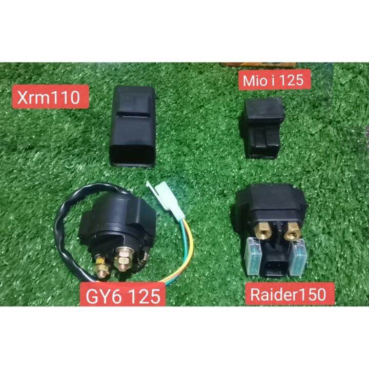 Motorcycle Starter Relay (Xrm110/Mio i 125/GY6125/Raider 150/CT100) Lazada PH
