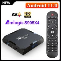 Vontar X96 Max Plus กล่องทีวีพิเศษ11 Amlogic S905X4 8K วิดีโอคู่ Wifi BT กล่องสมาร์ททีวี X96MAX 11.0 Set Top Box Uso70d