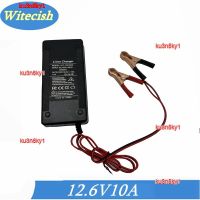 ku3n8ky1 2023 High Quality Witecish 12.6V 12V 10A Lithium Battery Charger For 10.8V 11.1V 3S Scooter Car Solar Li-ion Lipo Charger with Fan Crocodile Clip