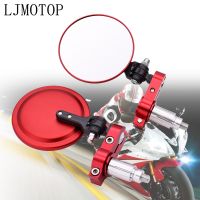 22mm Motorcycle Aluminum Rear View Handle Bar End Side Rearview Mirrors For DUCATI Hypermotard 796 821 939 950 1100 ST4S 748 900