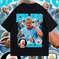 (เสื้อเฮีย) เสื้อ Haaland Mancity สกรีน DTG คมชัด  cotton 100% จัดส่งออกภายใน 2-3 วัน