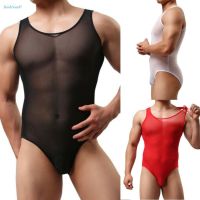 【HODRD】Men Sexy Great Elasticity Leotard Bodysuit Sheer Jockstrap Bulge Pouch Underwear【Fashion Woman Men】