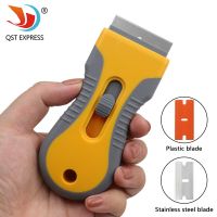 Handle Glue Razor Scraper Plastic/ Stainless steel  Blades for Mobile Phone Tablet Car Glass Cleaner Remover Tool Sets