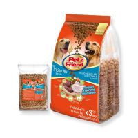 เพ็ทส์เฟรนด์ อาหารสุนัขโต รสไก่ย่างตับและผัก 1 กก. x 3 ถุง - Petz Friend Dog Food Grilled Chicken Liver &amp; Vegetable Flavour 1 kg x 3 bags