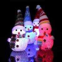 New Cute Christmas Snowman LED Light Cute Ornaments Xmas Party Decoration Christmas Gift