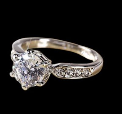 แหวนแฟชั่น สไตล์สาวเกาหลีื   S925  ประดับเพชรสวิส CZ เกรดพรีเมี่ยม ตัวแหวนปรับไซส์ได้