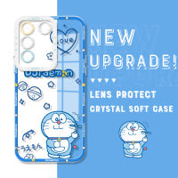 Casing Ponsel เคสมือถือใสสำหรับ Vivo V27E V27 5G V27 Pro 5G ของแท้ใหม่กันกระแทกคลุมทั้งหมดปลอกอ่อนกล่องที่สร้างสรรค์ป้องกันกล้อง