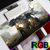 Transformers Optimus LED Lighting Light RGB Characters Beautiful Anime Mouse Mat Gaming Mousepads Mouse Pad gamer Large Deak Mat XXL 900x400mm for cs go