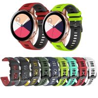 xiaozh 20mm 22mm Bracelet Silicone Sport Band for Samsung Galaxy Watch Active 2 / Watch4 Classic / Gear Sport S4 Replacement Strap