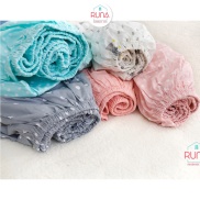 Ga chun cho cũi của bé RUNA KIDS - Chất liệu Cotton Hàn 100% cao cấp