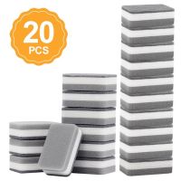 20pcs Magic Dishwashing Sponge High Quality Household Kitchenware Bathroom Cleaning Tools Scouring Powerful Scouring Sponge