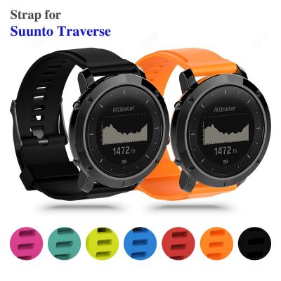 [ร้อน] สายนาฬิกาสำหรับอะไหล่สายนาฬิกาสำหรับ Suunto Traverse Bracelet แถบซิลิโคนสำหรับ Suunto Traverse สมาร์ทวอท์ช Correa Accessories