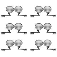 6 Set of 12 Car Blind Spot Mirrors Car Side Convex Mirror Wide Angle Round Car Rear View Mirror