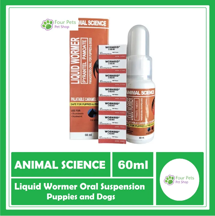 Animal Science Liquid Wormer for Cats and Dogs 60ml Lazada PH