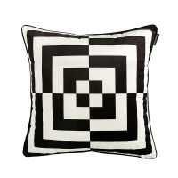 Medicci Home Morden Decorative Cushion Cover Geometric Maze Pattern Print Lumbar Pillow Case For Living Room Bedroom Sofa Office