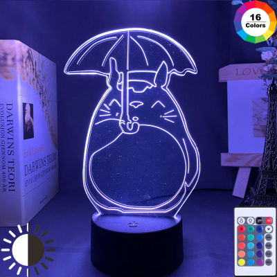 Japanese Anime Cartoon Bedroom Led Night Light 3D Lamp Illusion Gifts Nightlight for Kids Child Toys Girls Birthday Gift Bedside