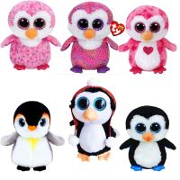 Ty Beanie Penguin Penggo 15Cm Stuffed Plush Doll Animals Toy Soft Cute Colorful Eyes With Label Kids Toy Birthday Gifts