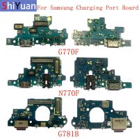 ชิ้นส่วนบอร์ดเชื่อมต่อพอร์ตชาร์จ USB ดั้งเดิม Flex สําหรับ Samsung S10 Lite G770F Note 10Lite N770F S20 FE 5G G780 G781B