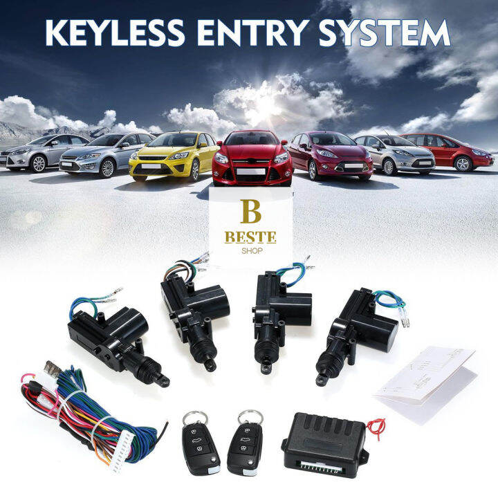 12V Universal Car Remote Central Kit Locking Keyless Entry System with