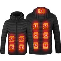 Winter Waterproof Heated Jacket Men Hiking Camping Jackets Warm Usb Electric Heating Jackets Women Outdoor Climbing Heated Coat