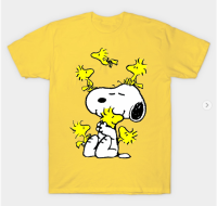 Kids T-Shirt cartoon snoopy dog and Woodstock bird graphic Tops Boys Girls Distro Age 1 2 3 4 5 6 7 8 9 10 11 12 Years