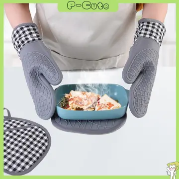 1Pc Thicken Silicone Baking Oven Mitts Microwave Oven Glove
