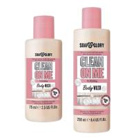 ของแท้/พร้อมส่ง Soap &amp; Glory Clean On Me Hydrating Body Wash 75ml./250ml. โซพ แอนด์ กลอรี่ คลีน ออน มี บอดี้ วอช