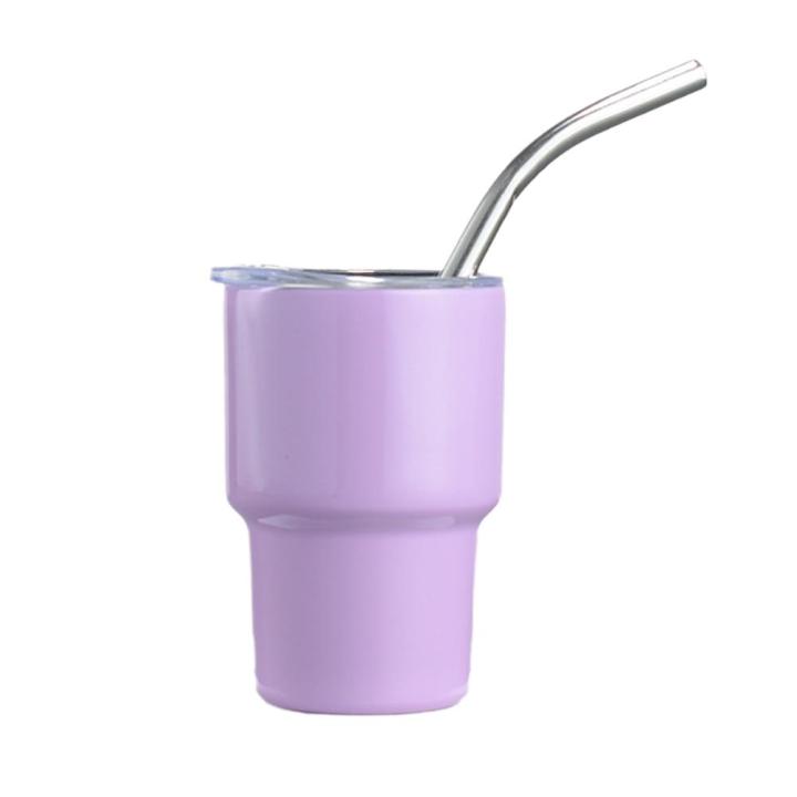 แก้วพร้อมหลอดขนาดเล็ก60มล-304กาน้ำกีฬาแก้วกาแฟถ้วยกระติกน้ำมีฉนวนกันความร้อนสแตนเลสร้อนและเย็น-l3o1