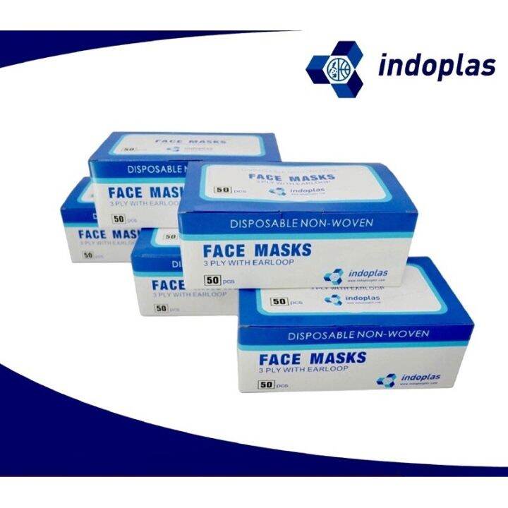 Original Indoplas Medical Grade Disposable Medical Grade Face Mask 3ply