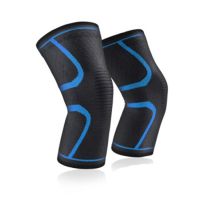 2 Pieces Elastic Knee Pads Nylon Sports Fitness Kneepad Fitness Gear Patella Brace Running Basketball Volleyball Support