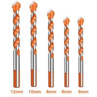 Threaded triangle tungsten steel wall tile concrete drilling bit Household marble Overlord drill Hand electric drill