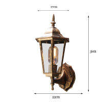 (WECUS) European style of the ancient wall, waterproof outdoor patio Villa balcony lamp, without light source