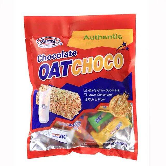 Oat Chocoขนมข้าวโอ้ต ธัญพืชอัดแท่ง 2 รส รสออริจินัล รสนม พร้อมส่ง มีวิตามินและเกลือแร่ที่ 4618