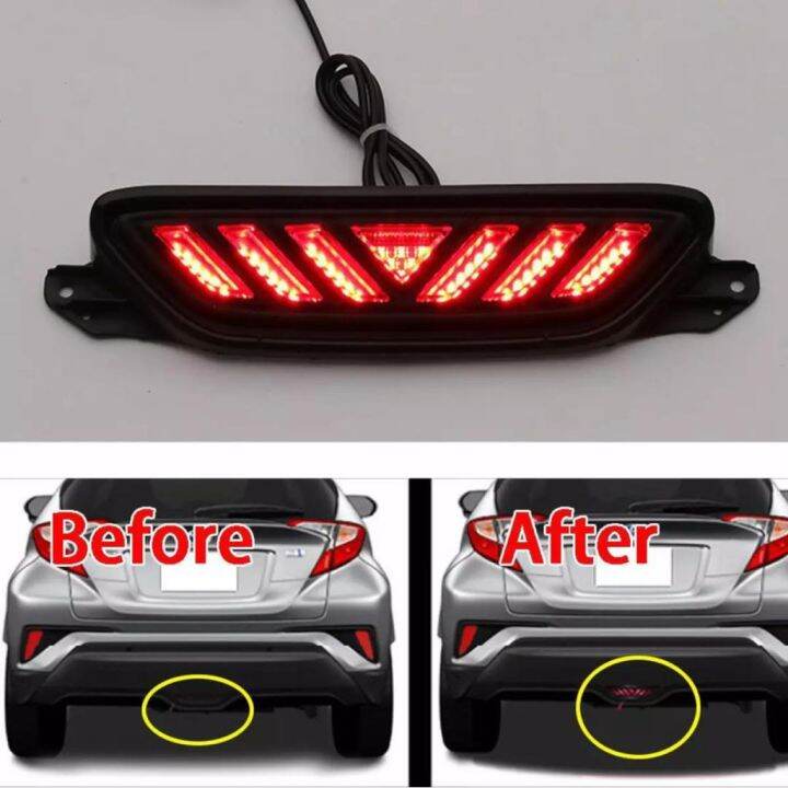 Toyota CHR CH-R Rear Bumper Lamp LED 2017-2019 | Lazada