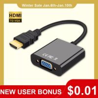 (Wowwww++) อะแดปเตอร์ HDMI TO VGA สาย HDMI Splitter VGA Converter Digital Analog HD 1080 P สำหรับ PC แล็ปท็อปแท็บเล็ตสาย HDMI ราคาถูก อะ แด ป เตอร์ อะแดปเตอร์ รถยนต์