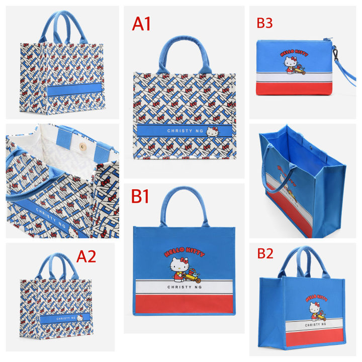 กระเป๋าhello-kitty-monogram-mini-grocery-tote-นำเข้า-ไม่มีขายในไทย