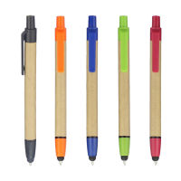Lot 50pcs 2 in 1 Stylus Eco Paper Ball Pen,Touch Screen Ballpoint,Customized Promotion Logo Gift,For Smart Phone