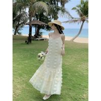 Fairy beach dress skirt temperament super seaside holiday photos condole stereo flower dress