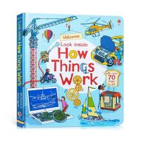 หนังสือเด็ก Usborne หนังสือ Look Inside How Things Work Lift The Flap Book Children Activity Book Board Book for Kids Toddler Baby Book Bedtime Reading Story Book English Learning Educational Books หนังสือเด็กภาษาอังกฤษ ภาพสามมิติ หนังสือเด็ก