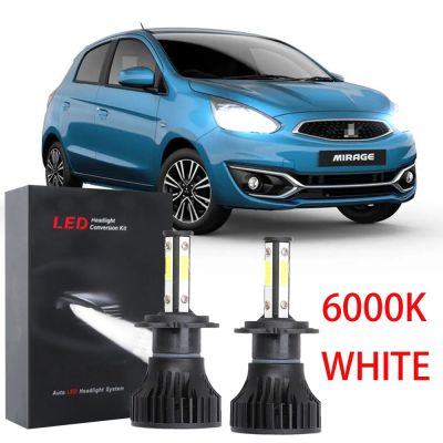 New ชุดหลอดไฟหน้าฮาโลเจน LED 6000K 2013 6000K แบบเปลี่ยน สําหรับ Mitsubishi Mirage 2010-2016