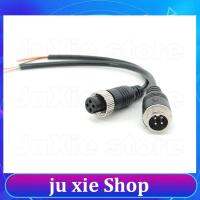 JuXie store 1/4pcs M12 4Pin core Aviation Signal connector extension Cable Male Female Plug GX12 for Car Camera/ DVR Video CCTV Monitor wire