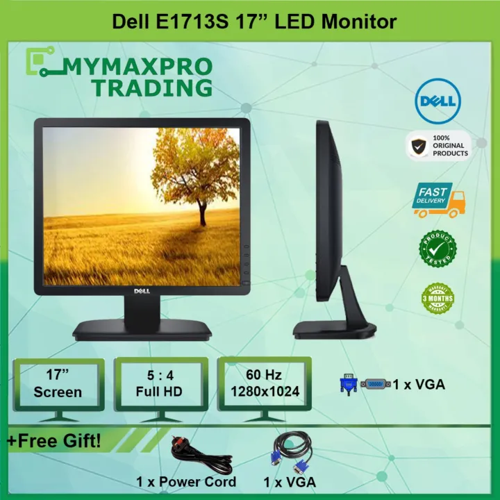 Dell E1713s 17 Lcd Monitor 17 Inch Square 1280x1024 Vga Refurbished Lazada